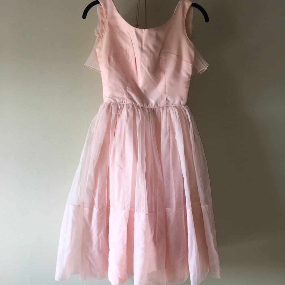 Pink Vintage Designer Dress NEW YORK